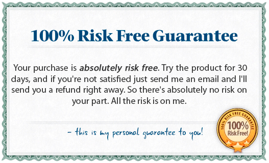 30 Day 100% risk free guarantee